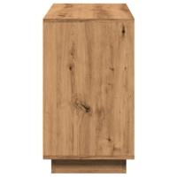 Dressoir 102x35x60 cm bewerkt hout artisanaal eikenkleurig - thumbnail