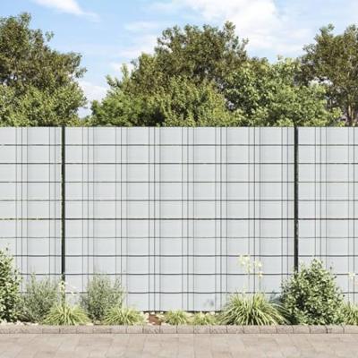 VidaXL Tuinschermen 10 st 252,5x19 m pvc lichtgrijs