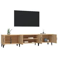 Tv-meubel 180x31,5x40 cm bewerkt hout sonoma eikenkleurig - thumbnail