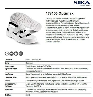 SIKA 173105 OptimaX Instapper OB Wit - Maat 47 - 16.089.065.47