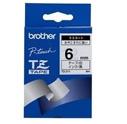 Labeltape Brother P-touch TZe-211 standaard 6mm zwart op wit - thumbnail