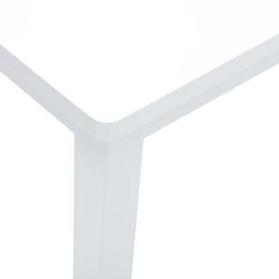 Bank 90 cm massief hout rubber wit