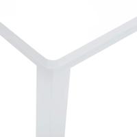 Bank 90 cm massief hout rubber wit - thumbnail