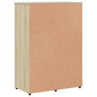 Dressoir 60x31x84 cm bewerkt hout sonoma eikenkleurig - thumbnail