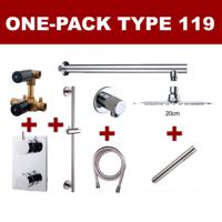 Wiesbaden one-pack inbouwthermostaatset type 119 - thumbnail