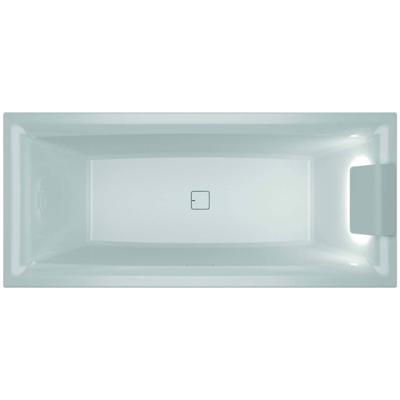 Ligbad Riho Still Square met LED en Hoofdsteun 180x80 cm Acryl Wit (Rechts)