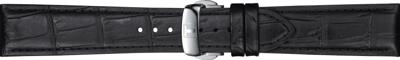 Horlogeband Tissot GENTLEMAN / T600045397 Leder Zwart 21mm Horlogeband Tissot GENTLEMAN / T600045397 Leder Zwart 21mm