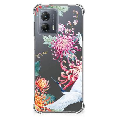 Motorola Moto G53 Case Anti-shock Bird Flowers Motorola Moto G53 Case Anti-shock Bird Flowers