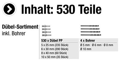 Connex Plug Pp Met Boor 5+6+8+10 Box 530St - B30012
