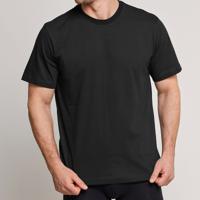 2-pack heren American T-Shirts - Wijd model heren ondershirt katoen - wit en zwart - thumbnail