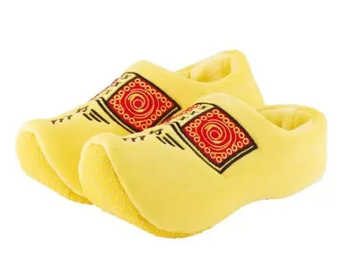 Klompsloffen geel