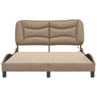 Bedframe met LED zonder matras "Hvar" cappuccino 140x200 cm - thumbnail
