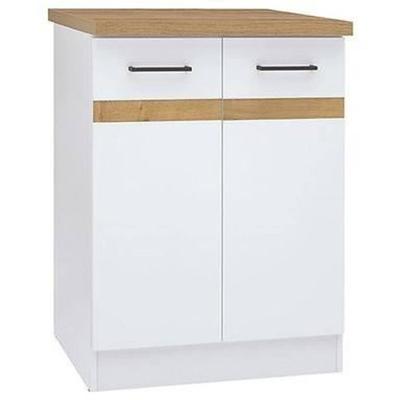 Junona keuken lage kast 60 cm - 2 deuren - werkblad - briljant wit Junona keuken lage kast 60 cm - 2 deuren - werkblad - briljant wit