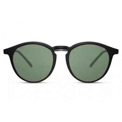 CWI zonnebril panto volledig omrand cat. 3 matzwart/groen CWI zonnebril panto volledig omrand cat. 3 matzwart/groen