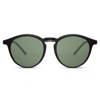 CWI zonnebril panto volledig omrand cat. 3 matzwart/groen - thumbnail