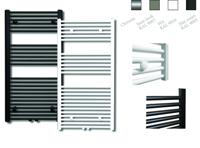 Designradiator Sanicare RVS Look Inclusief Ophanging Midden Aansluiting Recht 120x60 cm Sanicare - thumbnail