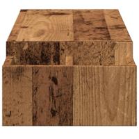 VidaXL Monitorstandaard met opbergruimte 100x27x15 cm hout oud hout - thumbnail