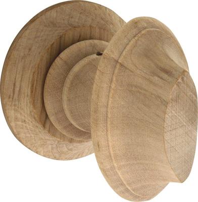 Knopgarnituur Hoed charme hout