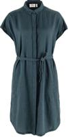 Fjällräven Dames Blousejurk Övik Hemp Dress W, mountain blue, Maat: XS - thumbnail