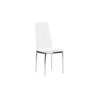 Fjôrd - Eetkamerstoel Zilver|Wit - PU Leer - Pastill - Set van 2 - thumbnail