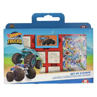 Multiprint Hot wheels kleurset met stempels, 41dlg.