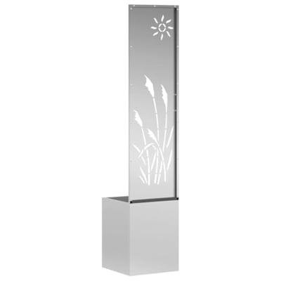 VidaXL Tuin privacy screen zilver 32 x 140 cm gegalvaniseerd staal VidaXL Tuin privacy screen zilver 32 x 140 cm gegalvaniseerd staal