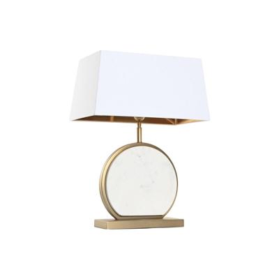 Bureaulamp Home ESPRIT Wit Gouden 50 W 220 V