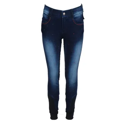 Harrys Horse Loulou Sanddrif FG kinder rijbroek jeans maat:128