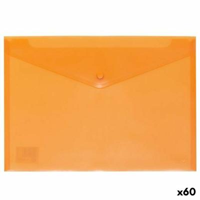 Doucmentenhouder met Flap Grafoplas Oranje A4 Polypropyleen (60 Stuks)