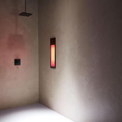 Sunshower Pure - Inbouw - Infrarood - 20 x 62 x 10 cm - Zwart