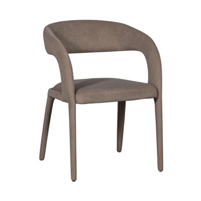 vtwonen Eetkamerstoel 'Arms' Vilt look, kleur Bruin