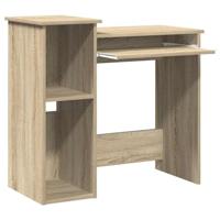 Bureau met schappen 84x40x78 cm bewerkt hout sonoma eikenkleur - thumbnail