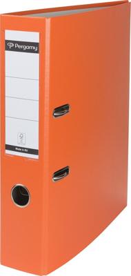 Pergamy ordner, voor ft A4, uit PP en papier, zonder beschermrand, rug van 7,5 cm, oranje Pergamy ordner, voor ft A4, uit PP en papier, zonder beschermrand, rug van 7,5 cm, oranje
