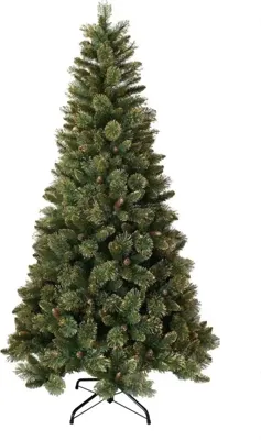 National Tree Company Shimmery Golden Bristle kunstkerstboom goud & groen 228cm