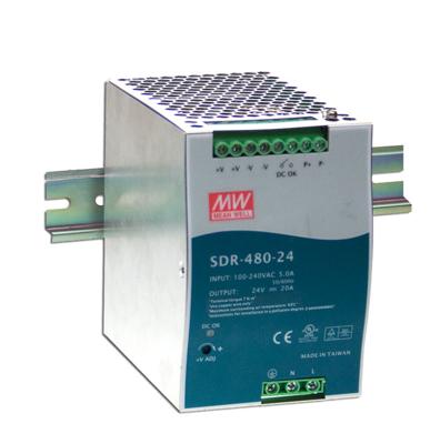 MEAN WELL SDR-480P-48 DIN-rail netvoeding 48 V/DC 10 A 480 W Aantal uitgangen:1 x Inhoud 1 stuk(s)