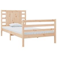 Bedframe zonder matras massief grenenhout 90x200 cm - thumbnail