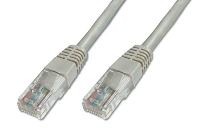 Digitus DK-1511-030 RJ45 Netwerkkabel, patchkabel CAT 5e U/UTP 3.00 m Grijs 1 stuk(s)