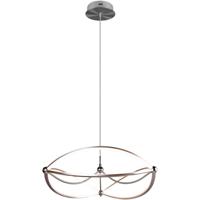 LED Hanglamp - Trion Charis - 42W - Warm Wit 3000K - Dimbaar - Rond - Mat Nikkel - Aluminium - thumbnail