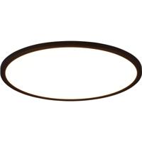 LED Plafondlamp - Plafondverlichting - Trion Urea - 30W - Aanpasbare Lichtkleur - RGB - Afstandsbediening - Dimbaar - Rond - Mat Zwart - Kunststof - thumbnail