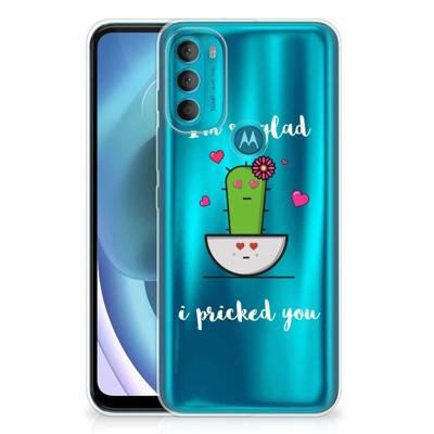 Motorola Moto G71 5G Telefoonhoesje met Naam Cactus Glad Motorola Moto G71 5G Telefoonhoesje met Naam Cactus Glad