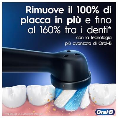 Oral-B iO 5-pack, 2 stuks, zwart-witte elektrische tandenborstels, 2 opzetborstels