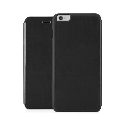 Pipetto iPhone 6 Plus/iPhone 6S Plus Folio Case - Slim Wallet Cover - Zwart Luxe Veganistisch Leer (Compatibel met iPhone 6 Plus, iPhone 6S Plus)