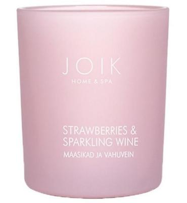 Geurkaars strawberry & sparkling wine vegan 150 Gram