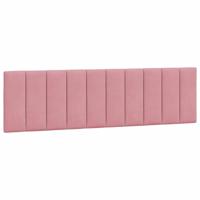 Bed met matras fluweel roze 180x200 cm - thumbnail
