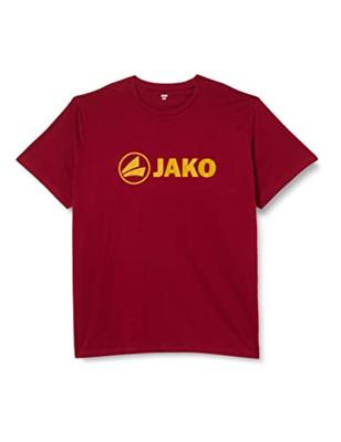 JAKO 6160 T-Shirt Promo - Wijnrood/Fluo Oranje - L