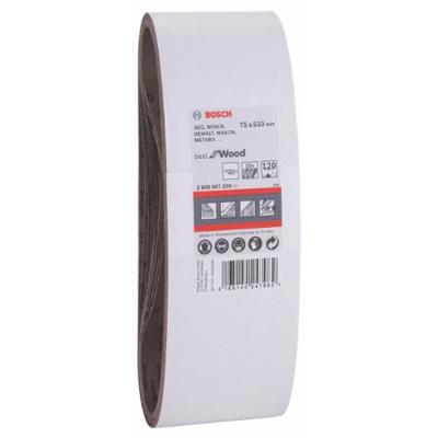 Bosch Accessories 2608607259 Schuurband Korrelgrootte (num) 120 (l x b) 533 mm x 75 mm 10 stuk(s) Bosch Accessories 2608607259 Schuurband Korrelgrootte (num) 120 (l x b) 533 mm x 75 mm 10 stuk(s)