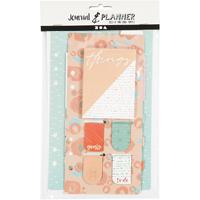 Creativ Company Post-it en boekenlegger set, afm 10,3x22 + 13,8x22 cm, goud, rood, koraal, 2 vel/ 1 doos - thumbnail