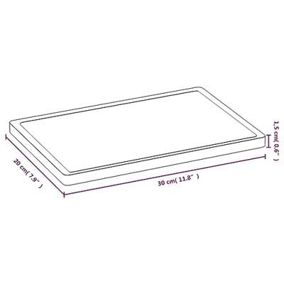 VidaXL Snijplank 30x20x1,5 cm bamboe