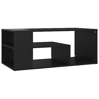 Salontafel 100x50x40 cm bewerkt hout zwart