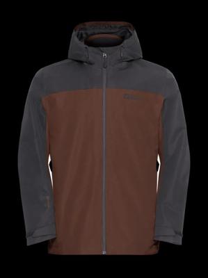 Jack wolfskin Taubenberg 3 in 1 jas Heren Hot Choc L